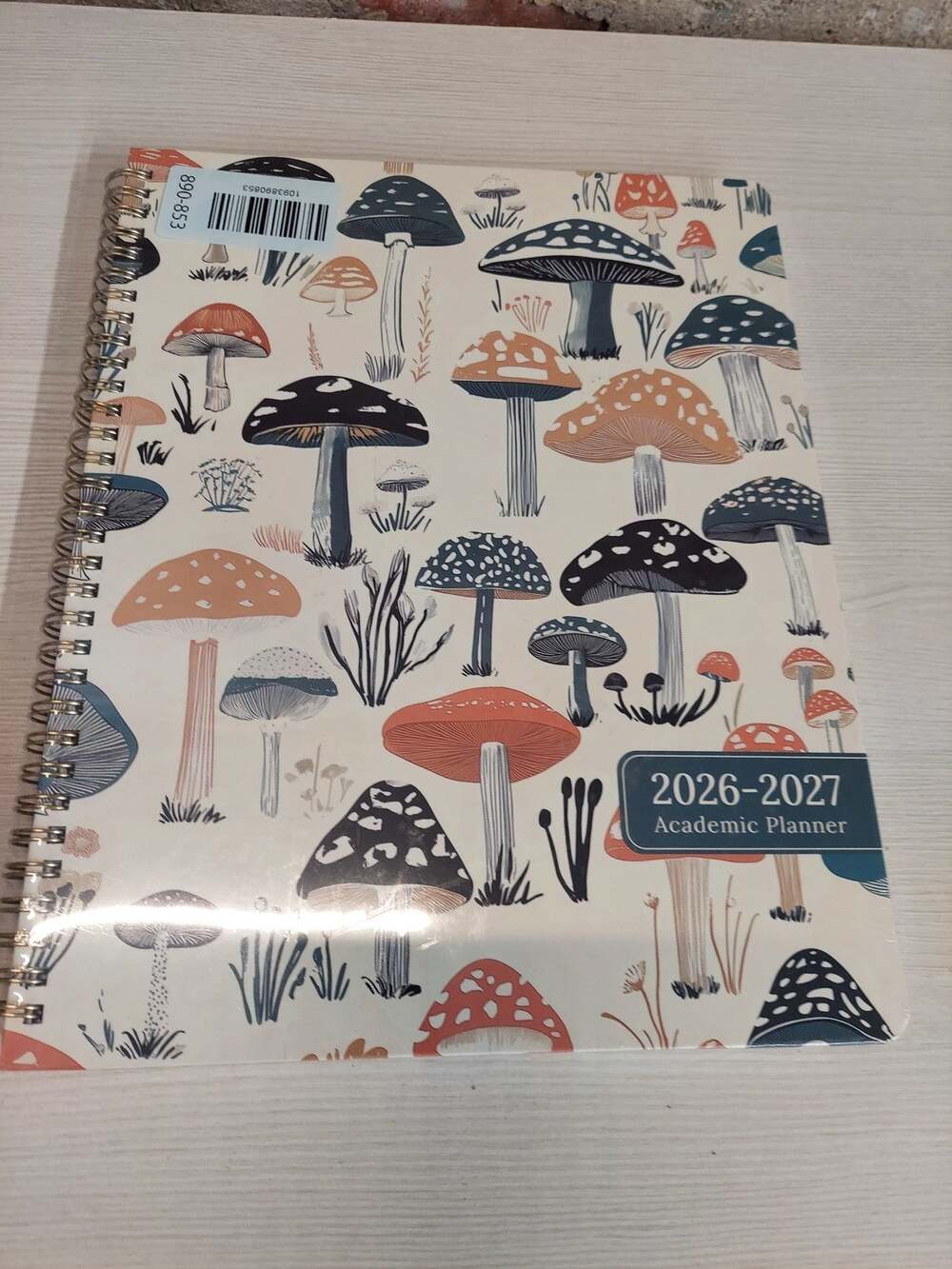 studoze 2026-2027 Academic Planner Mushroom Pattern Spiral Bound Calendar